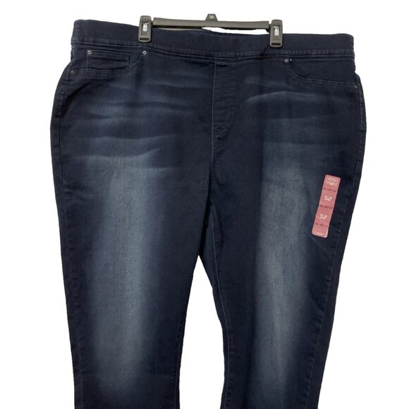 Signature by Levi Strauss Gold Women's Pull On Skinny Jeans Stretch 28L W39 L32 - Picture 2 of 11